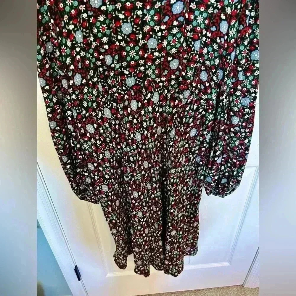 Boden Tie Neck Shirt Dress size 10L - Picture 9 of 10